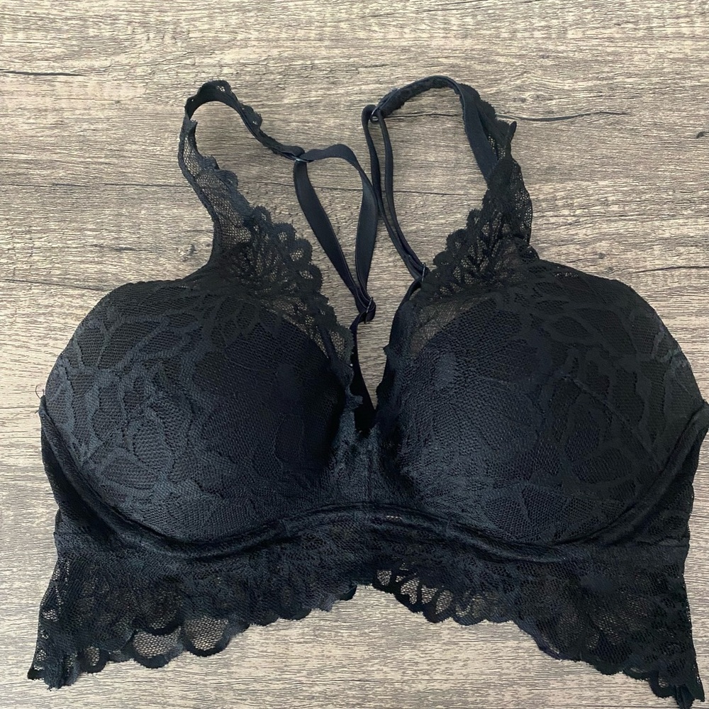 PINK Victoria's Secret Black Lace Bralette